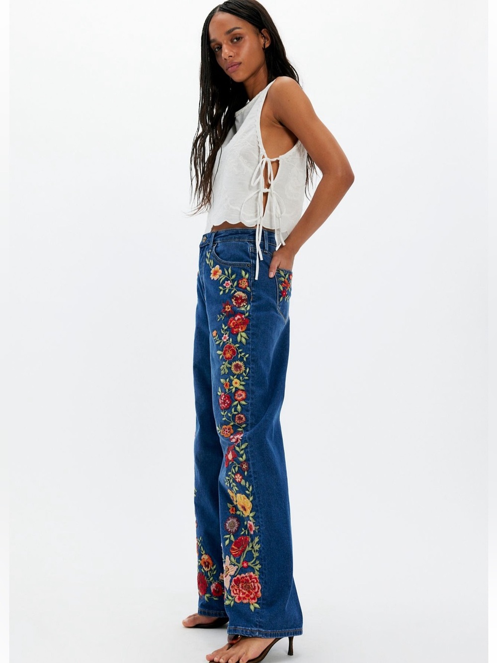 Free People Driftwood Penelope Wide-Leg Jeans - Picture 1 of 4